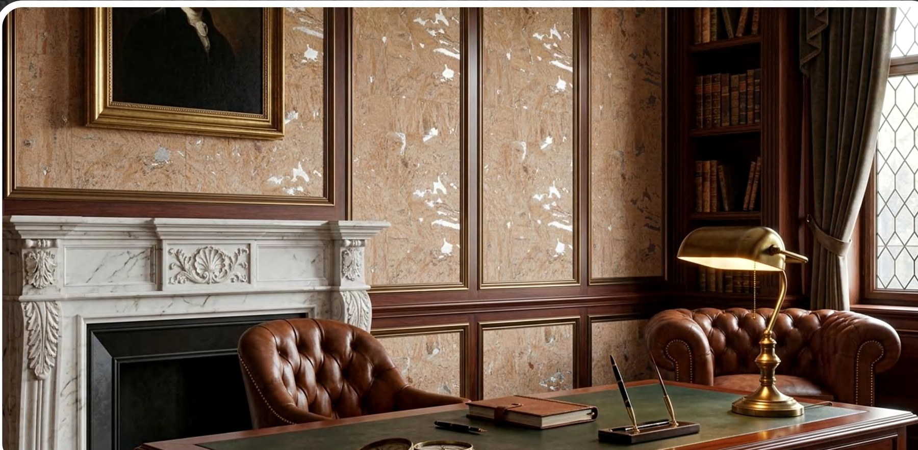 K25-ZR211-S02Y flat cork wall panel shown in an interior application