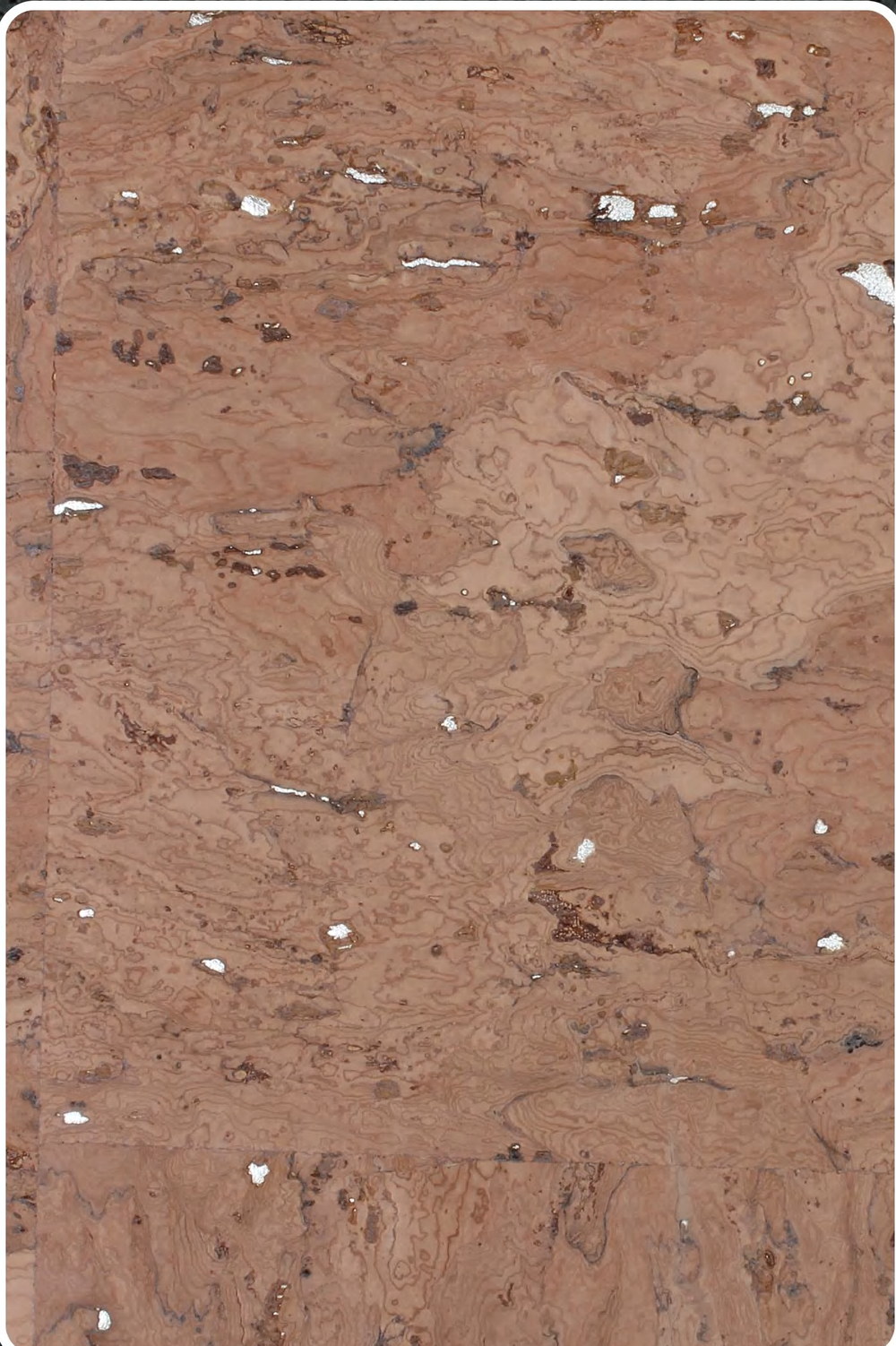 Close-up texture of flat cork wall panel K25-ZR211-S032Y