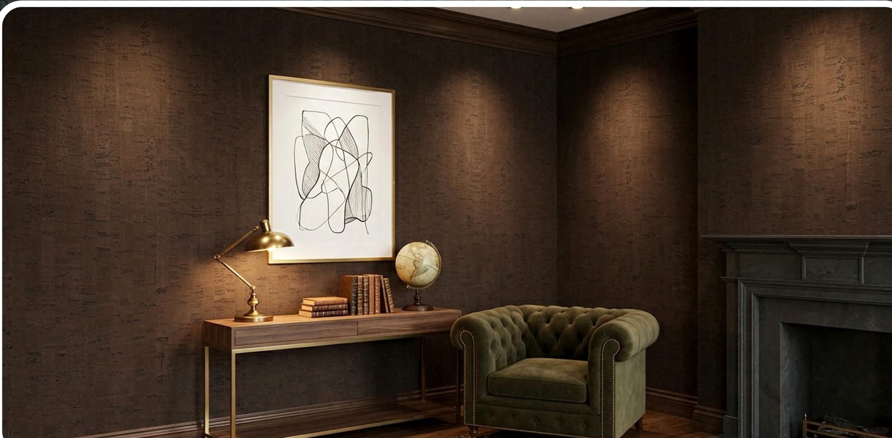 ZR113-S18 flat cork wall panel shown in an interior application