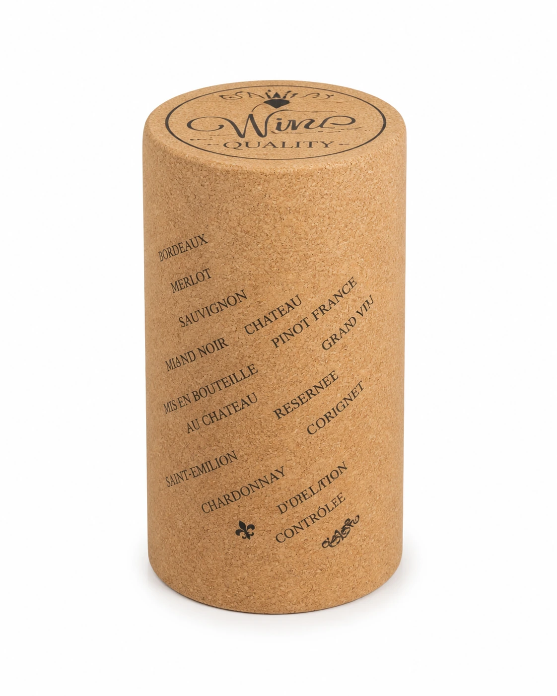 Cork Stool model IT-HF-05 with a compact cylindrical form